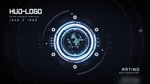 Videohive HUD Logo 46704996 Logo Stings template preview