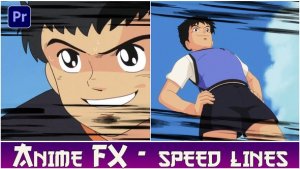 Anime FX Speed Lines I Premiere Premiere Pro template preview