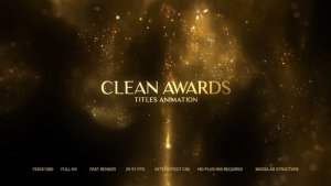 Videohive Golden Particles Award Titles Titles template preview