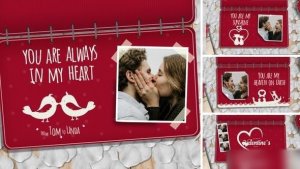 Videohive Valentine Booklet Openers template preview