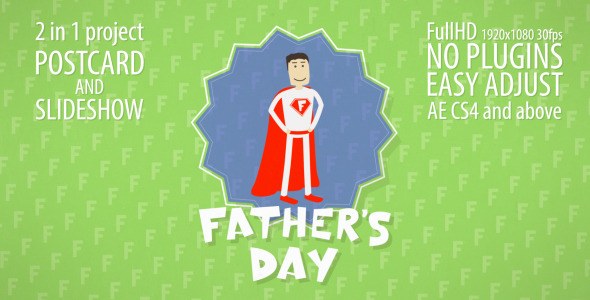 Father's Day Slideshow - After Effects Project (Videohive) Video Displays template preview