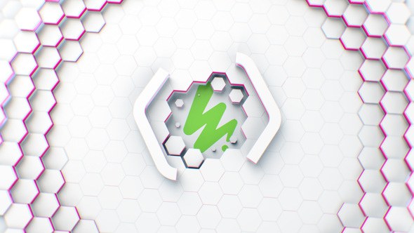 Videohive Honeycomb Field Logo Openers template preview