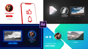 Videohive Youtube Endcards Pack Elements template preview