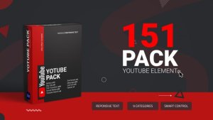 Videohive Unique YouTube Pack Elements template preview