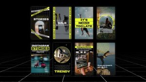 Videohive Kinetic Instagram Stories | AE Titles template preview