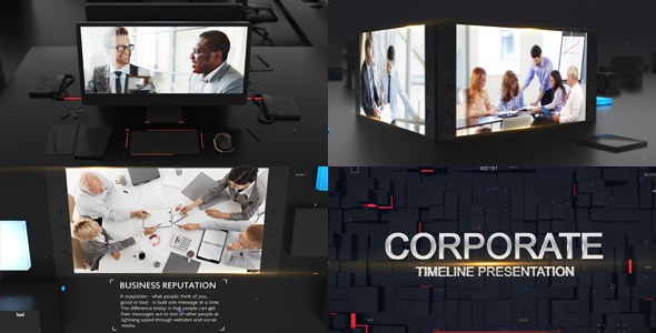 Videohive Corporate Presentation 20291644 Video Displays template preview