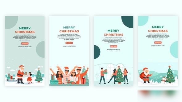 Videohive Happy Merry Christmas Instagram Stories Template