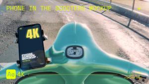 Videohive Phone Screen in the Scooters Mockup Elements template preview