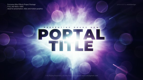 Videohive Portal Cinematic Trailer Openers template preview