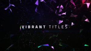 Vibrant Titles Video Displays template preview