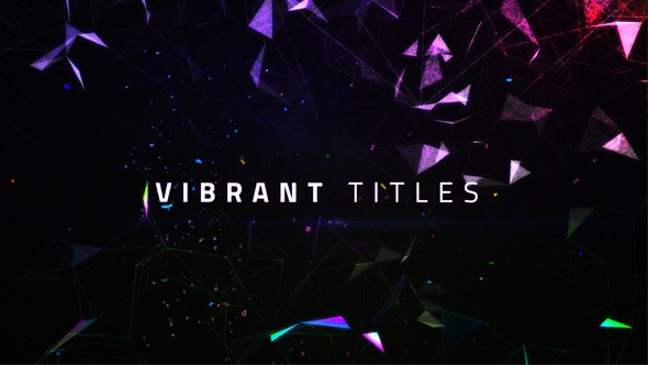 Vibrant Titles Video Displays template preview