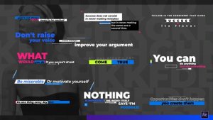 Videohive Creative and Modern Layout Text Titles template preview