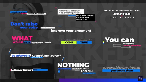 Videohive Creative and Modern Layout Text Titles template preview