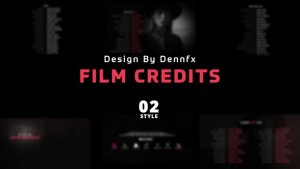 Videohive Film Credits 49975285 Elements template preview