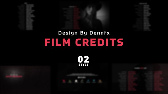 Videohive Film Credits 49975285 Elements template preview