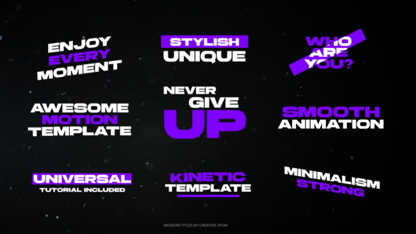 Videohive Modern Titles 48379021 Titles template preview