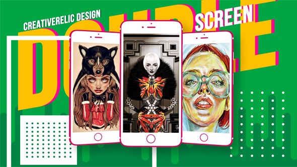 Mobile App Ui Promo Video Displays template preview