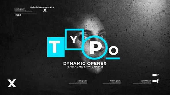 Videohive Typographic Dynamic Stomp Opener Openers template preview