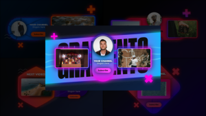 Videohive Gradient Youtube Endscreens Broadcast-packages template preview