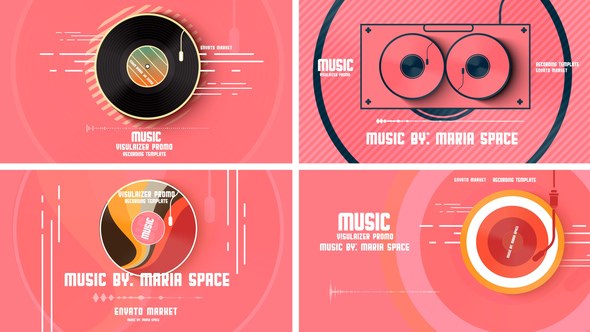 Videohive Retro Audio Visualizer 48710930 Product Promo template preview