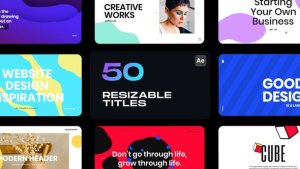 Videohive Resizable Titles Titles template preview