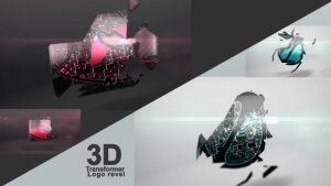 3D Transformer Logo Video Displays template preview