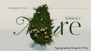 Videohive Typography Organic Title Titles template preview