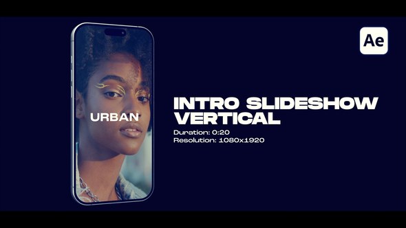 Videohive Vertical Intro Slideshow Openers template preview