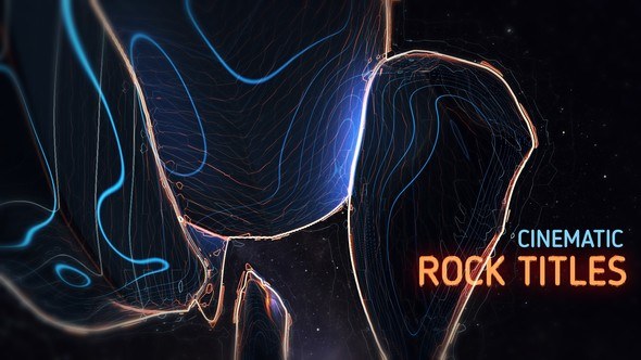 Rock Titles Video Displays template preview