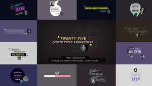 Videohive 25 Quote Titles Titles template preview