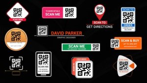 QR Code Titles Premiere Pro template preview