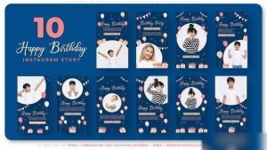 Videohive Happy Birthday | Instagram Story Pack Openers template preview