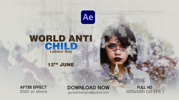 Videohive Child Labour Day Openers template preview