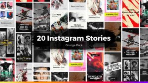Videohive 20 Instagram Grunge Stories Video Displays template preview