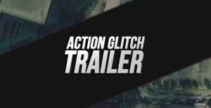 Action Glitch Trailer Video Displays template preview