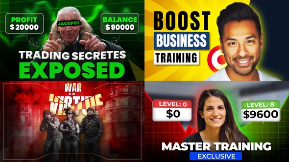 Videohive Title Animation Pack | Colorful Trending Style Titles template preview