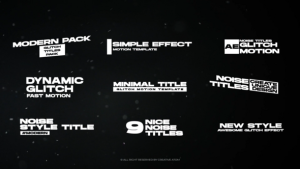 Videohive Glitch Titles 50767856 Elements template preview