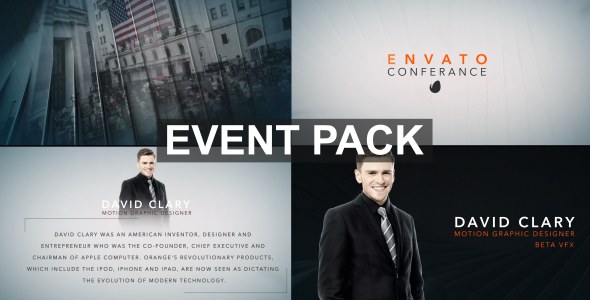 Videohive Clean Event Pack Openers template preview