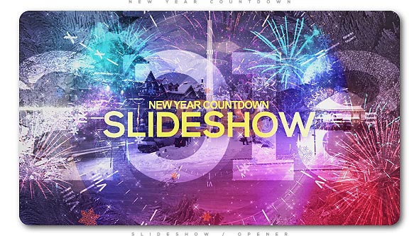 Videohive New Year Countdown Slideshow | Opener Openers template preview