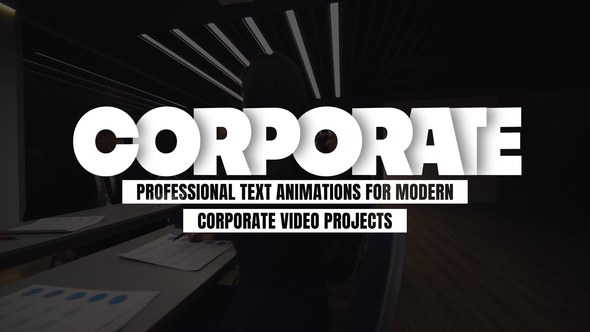 Videohive Corporate Titles 55854973 Titles template preview