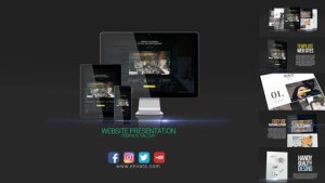 Website Presentation Video Displays template preview
