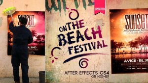 Wall Poster App Video Displays template preview