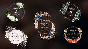 Videohive Golden Floral Titles Titles template preview