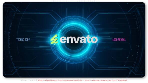 Videohive Techno Sci-Fi Logo Reveal Logo Stings template preview