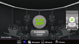 Videohive Flowers Shop Logo Stings template preview