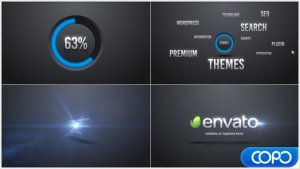 Words Corporate Logo Intro Video Displays template preview