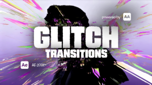 Videohive Glitch Transitions Pack: Modern Glitch Cuts for After Effects Elements template preview