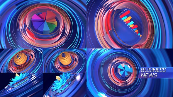 Videohive Broadcast Business News Broadcast-packages template preview