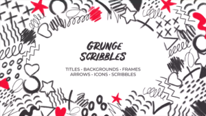 Videohive Grunge Scribbles. Hand Drawn Pack Elements template preview