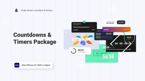 Videohive Countdowns & Timers Pack Elements template preview